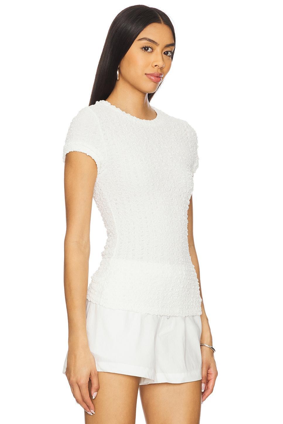 Puckered Cap Sleeve Enza Costa Product Image