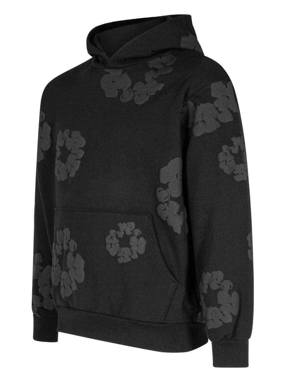 Cotton Wreath-print hoodie Product Image