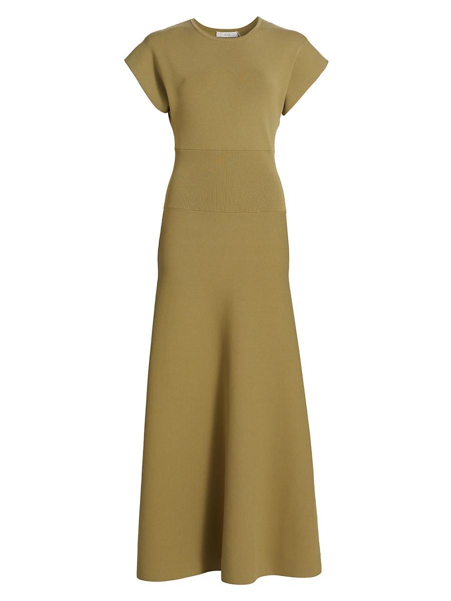 Womens Compact Knit Fit & Flare Dress Product Image