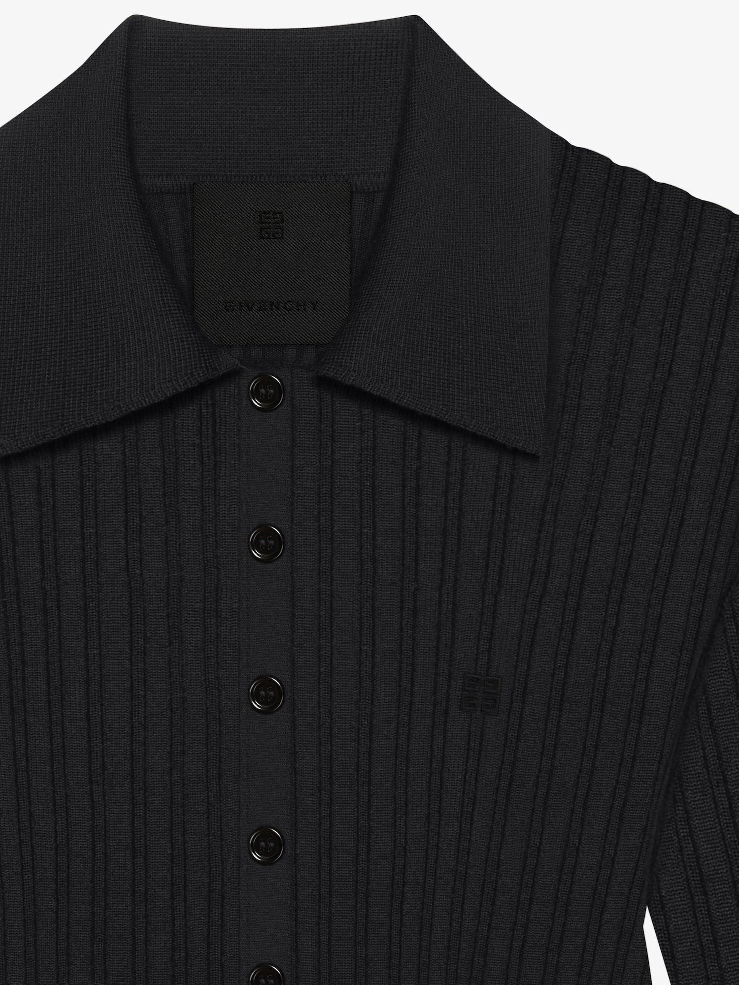 Polo sweater in wool with 4G detail Product Image