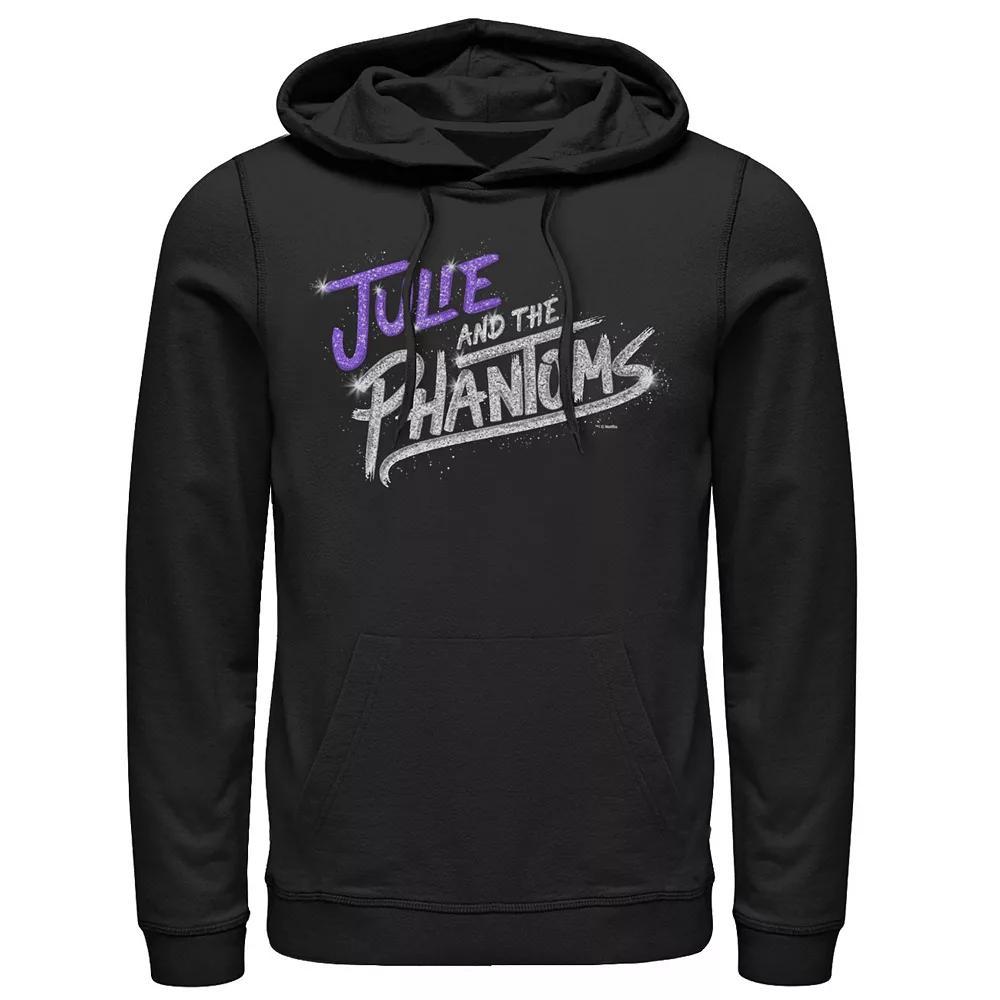 Men's Julie And The Phantoms Stacked Logo Hoodie, Size: Medium, Black Product Image