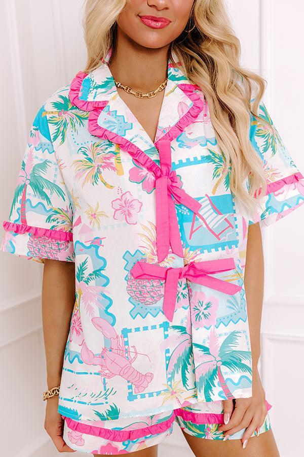 On Island Time Front Tie Top Product Image