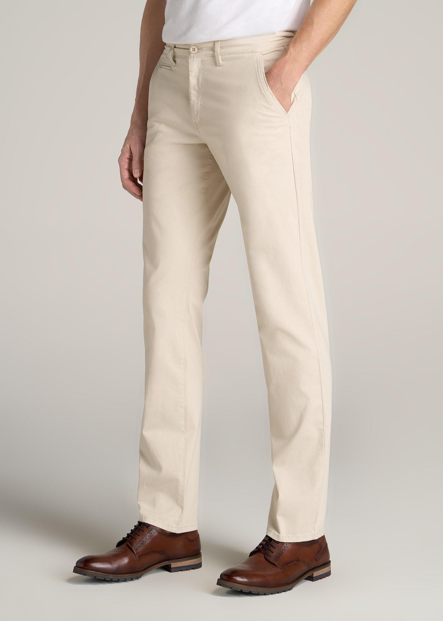 Carman TAPERED Chinos for Tall Men in Russet Brown Product Image