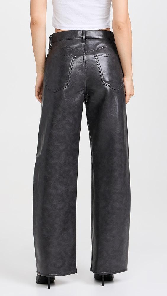 AGOLDE Recycled Leather Low Curve Pants | Shopbop Product Image
