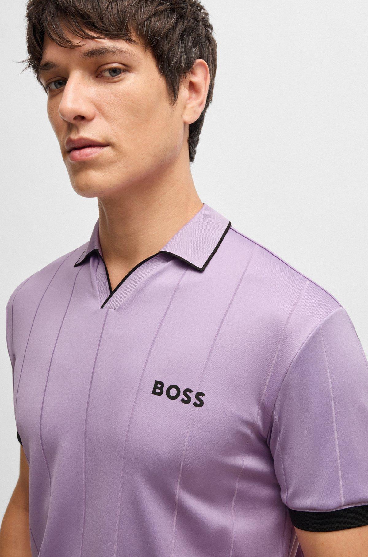 BOSS x Matteo Berrettini active polo shirt with four-way stretch Product Image