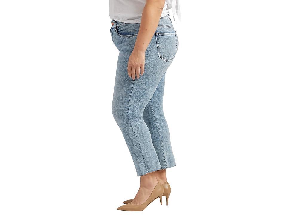 Jag Plus Size Ruby Mid Rise Straight Cropped Jeans Product Image