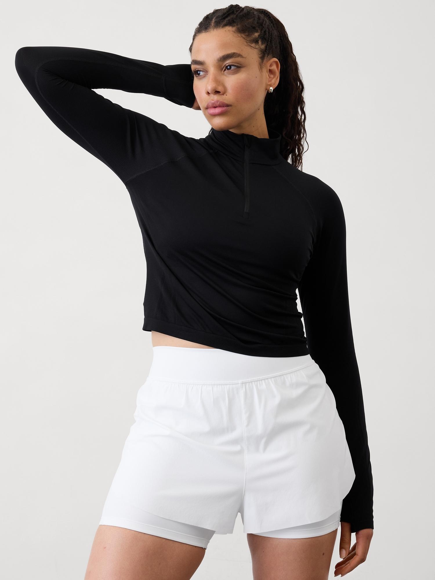 Momentum Seamless Crop Half Zip Product Image
