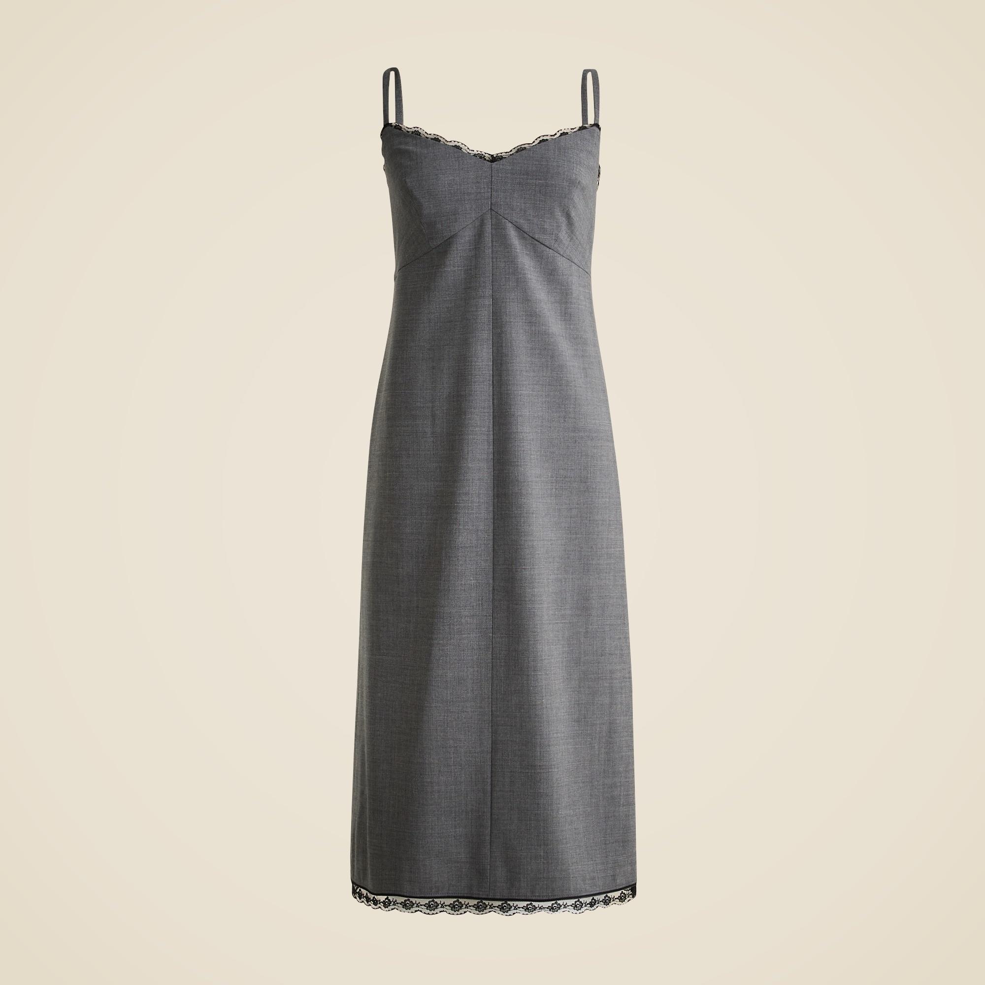 Collection slip dress in Italian bi-stretch wool blend Product Image