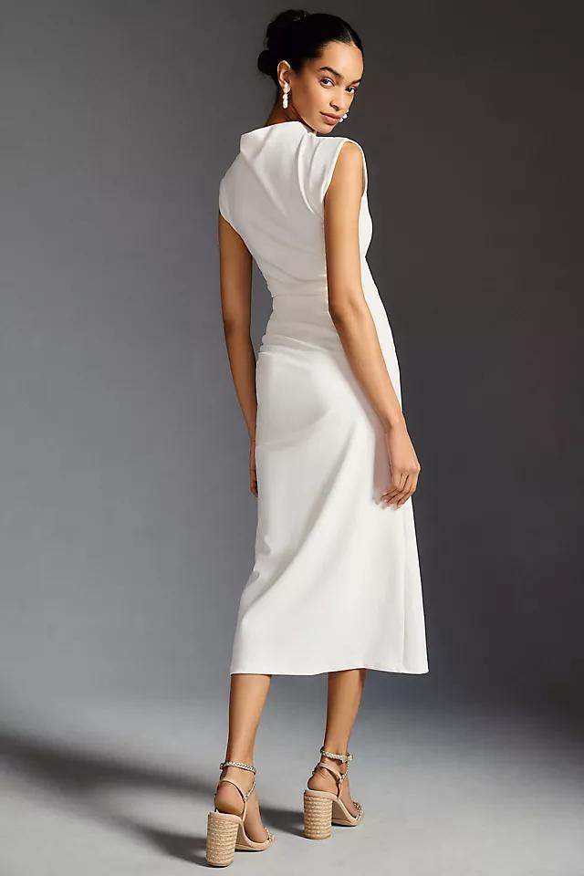 The Maya Ruched Cowl-Neck Dress Product Image