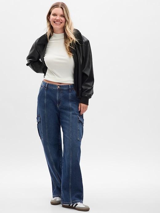 Mid Rise Corduroy '90s Loose Cargo Pants Product Image