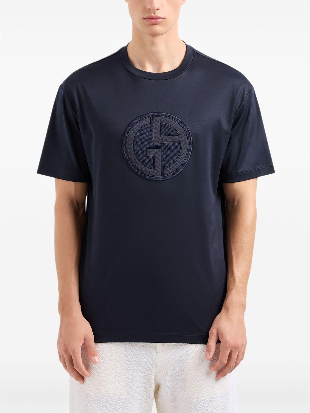 logo-appliqué cotton T-shirt Product Image