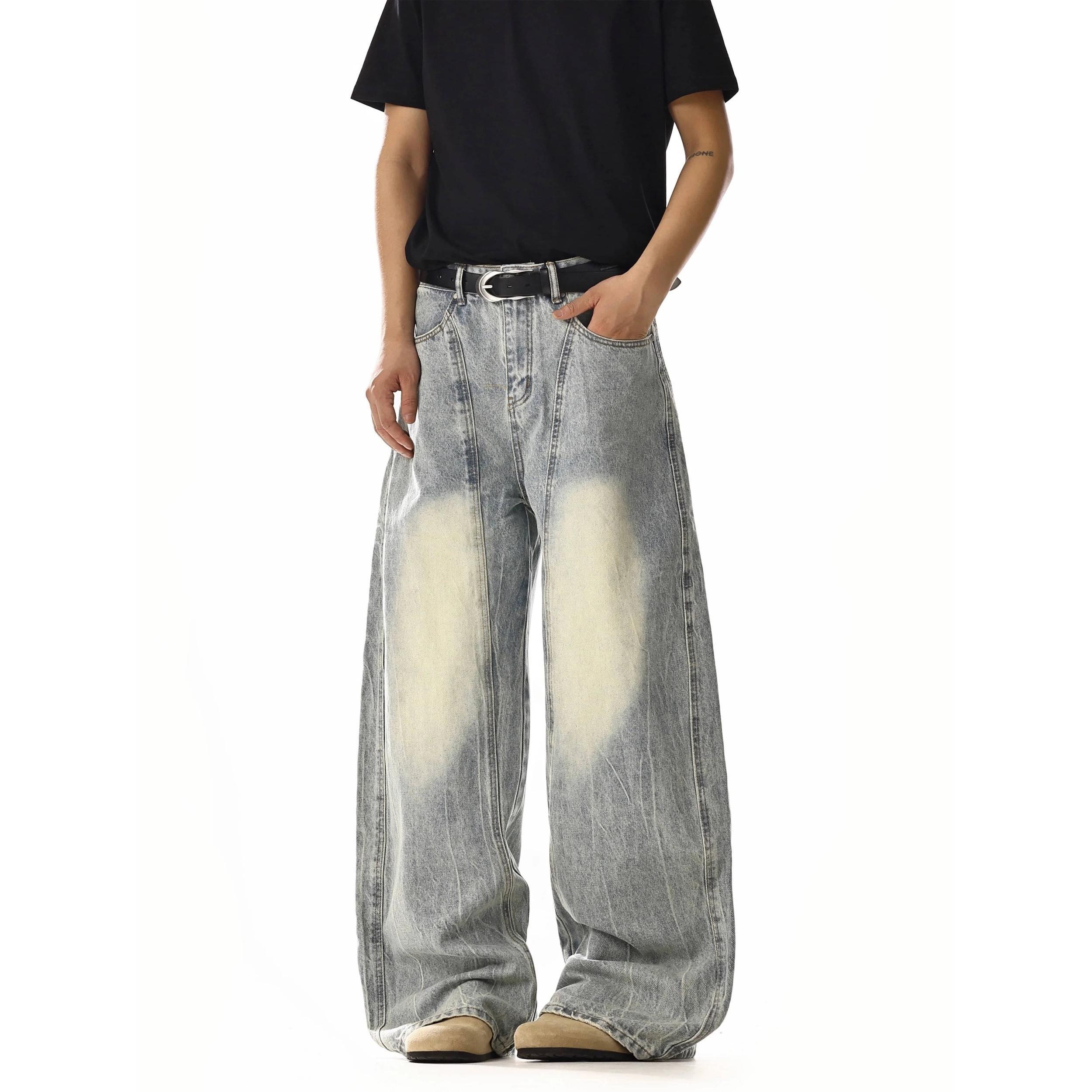 RT No. 18213 WASHED LIGHT BLUE DENIM JEANS Product Image