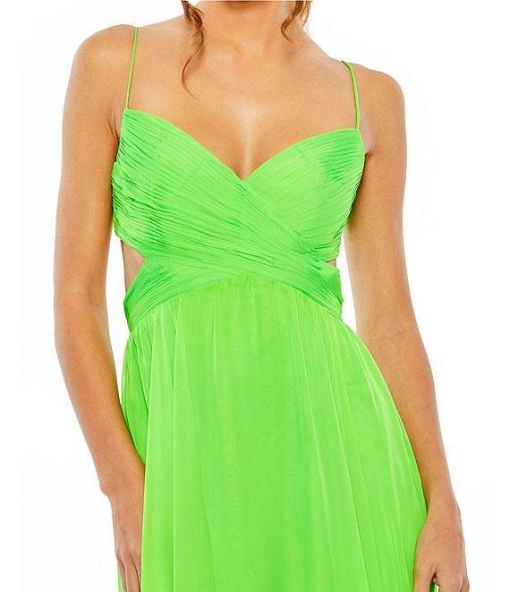 Mac Duggal Sweetheart Ruffle Tiered Cut Out Gown Product Image