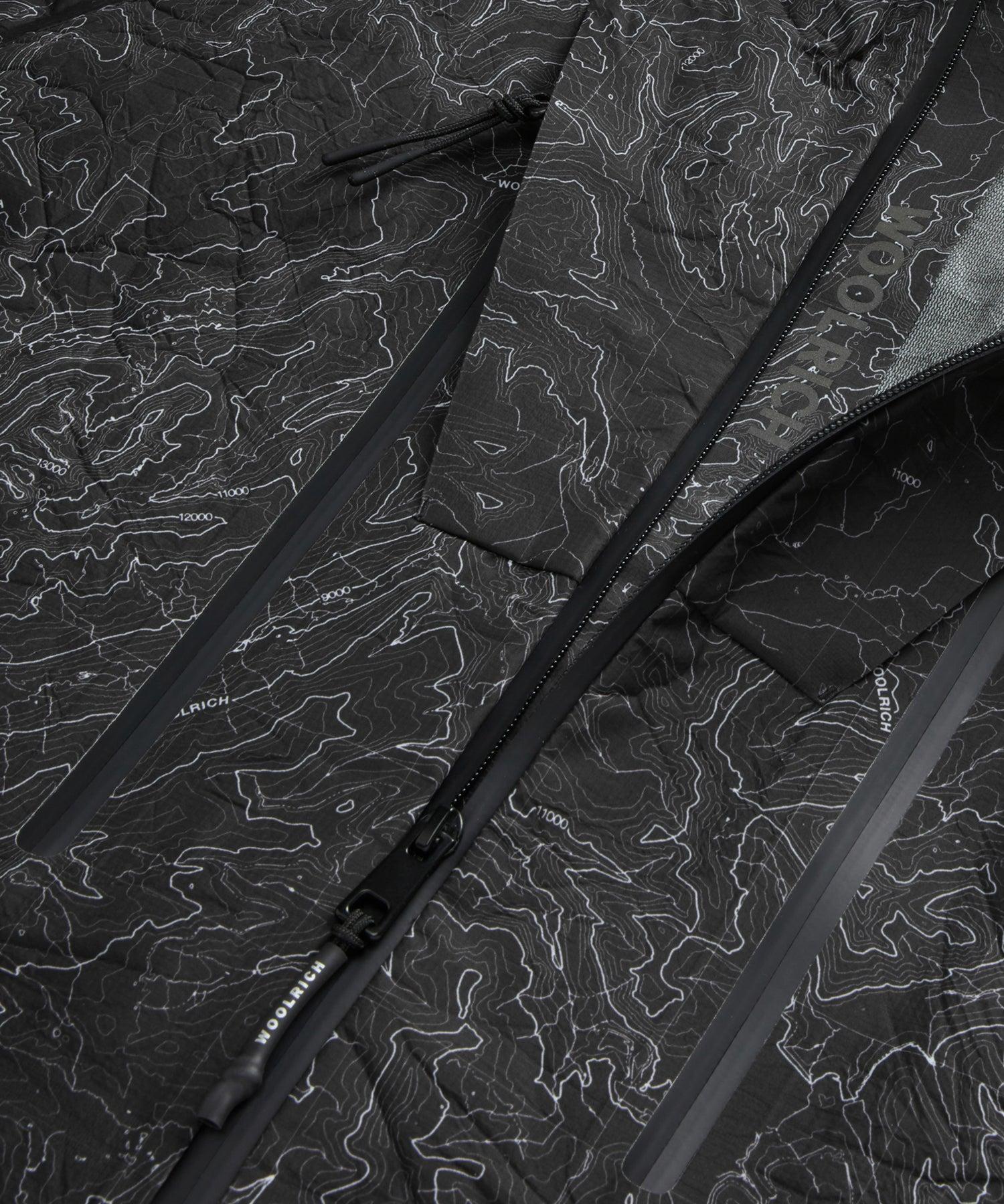 Todd Snyder x Woolrich 3-Layer Map Jacket in Black Product Image