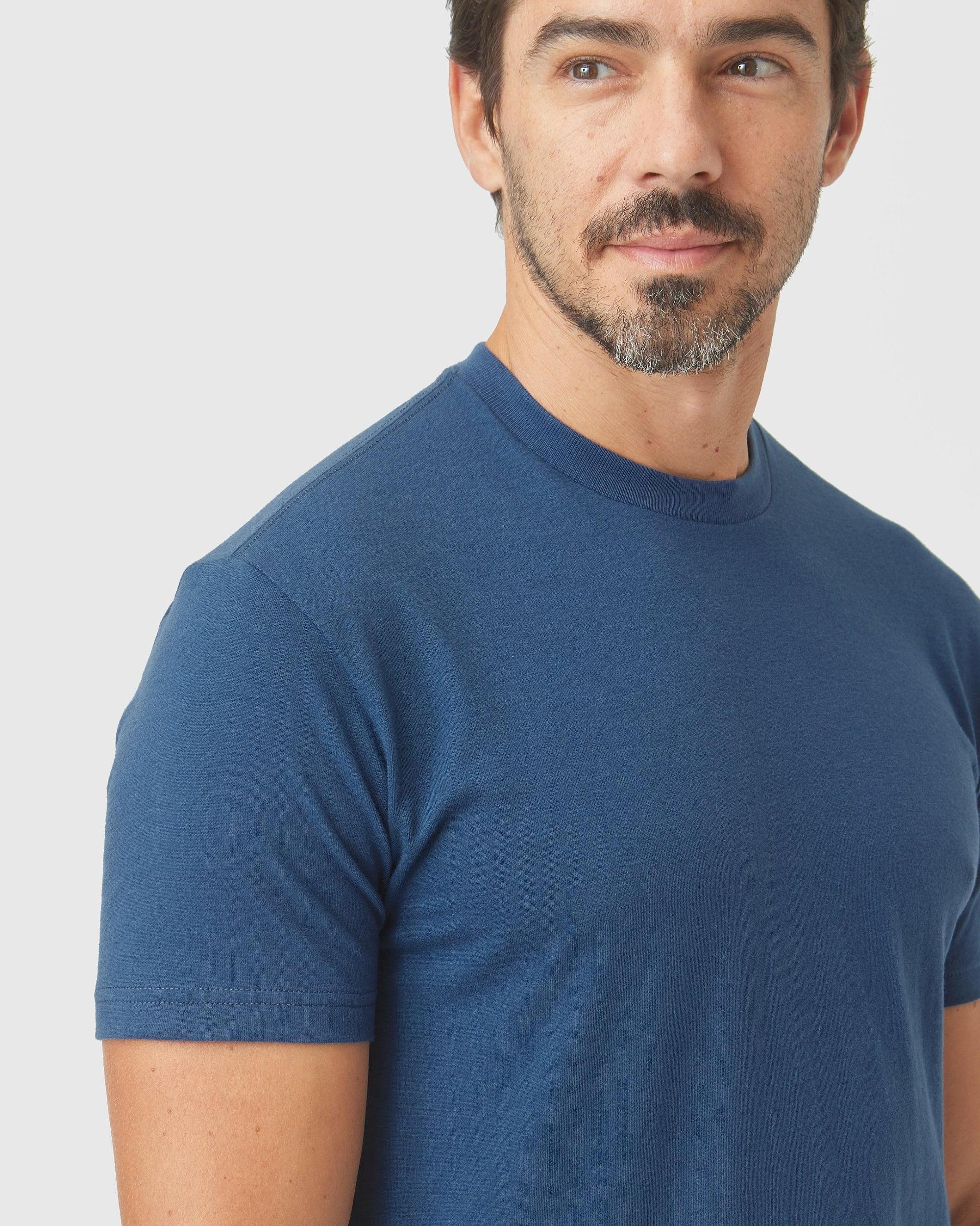 Deep Sea Blue Short Sleeve Crew Neck Tee Product Image