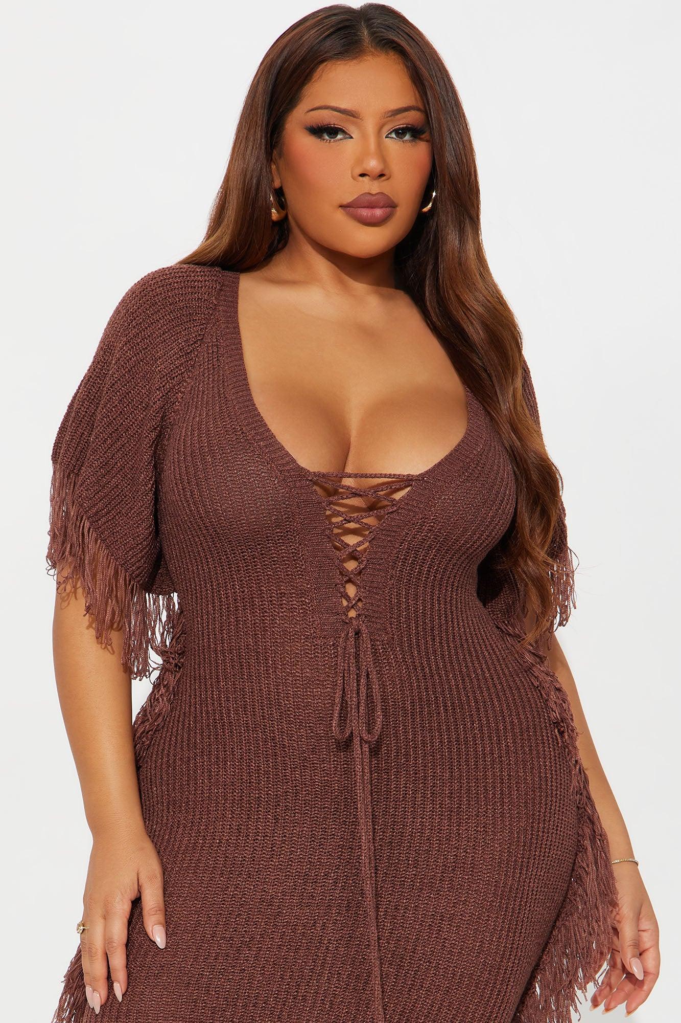 Tatiana Knit Maxi Dress - Mocha Product Image