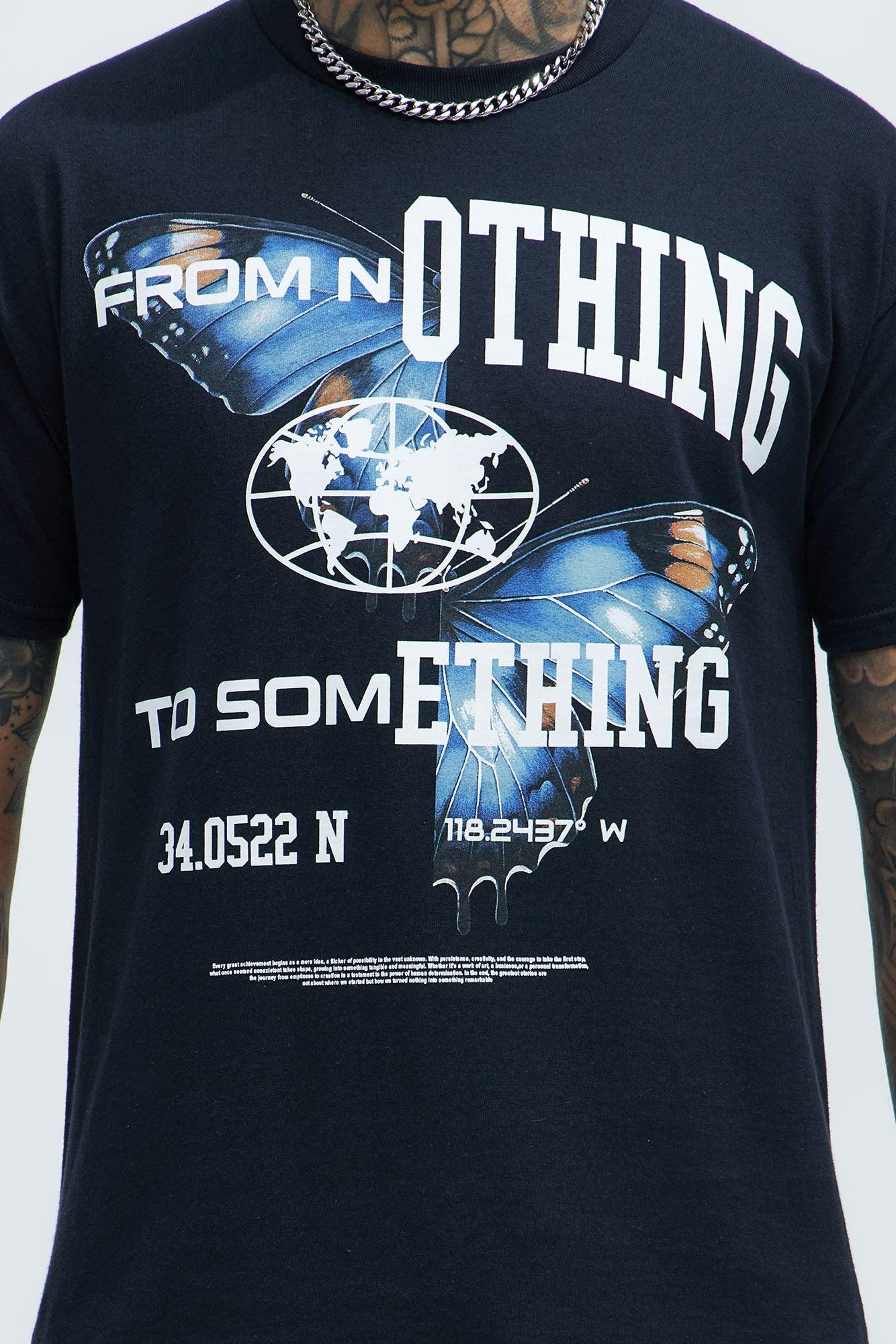 From Nothing To Something Short Sleeve Tee - Black Product Image
