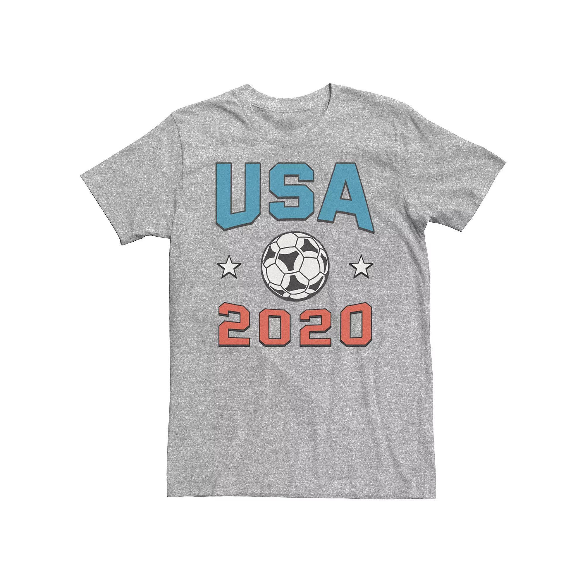 Men's USA Soccer 2020 Tee, Size: XL, Athletic Grey Product Image