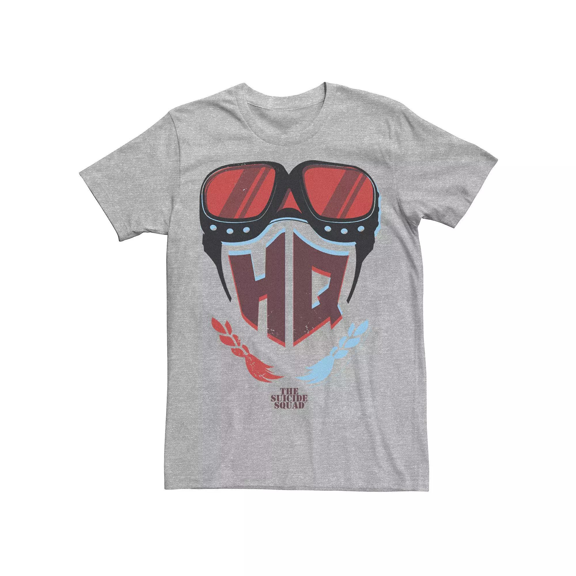 Men's The Suicide Squad HQ Goggles Tee, Size: Large, Athletic Grey Product Image