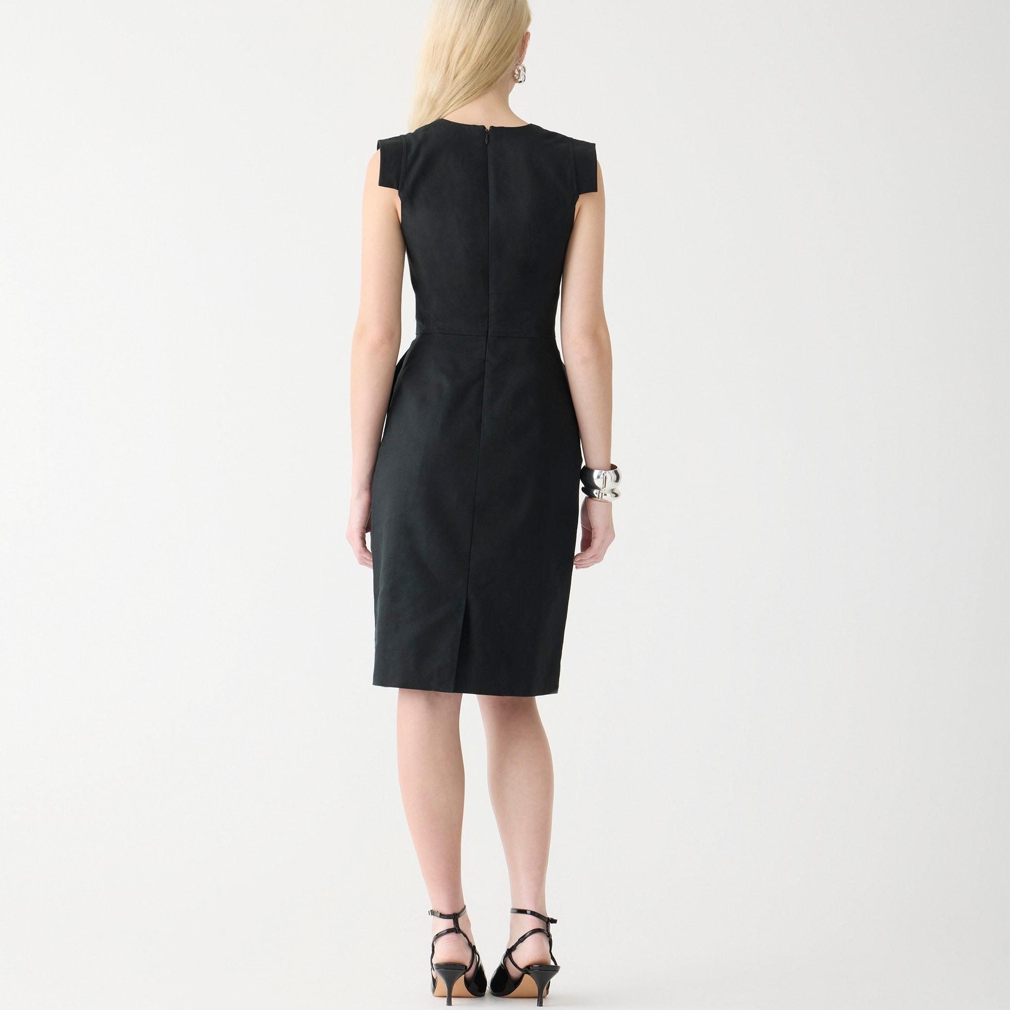 Resume dress in stretch linen blend Product Image
