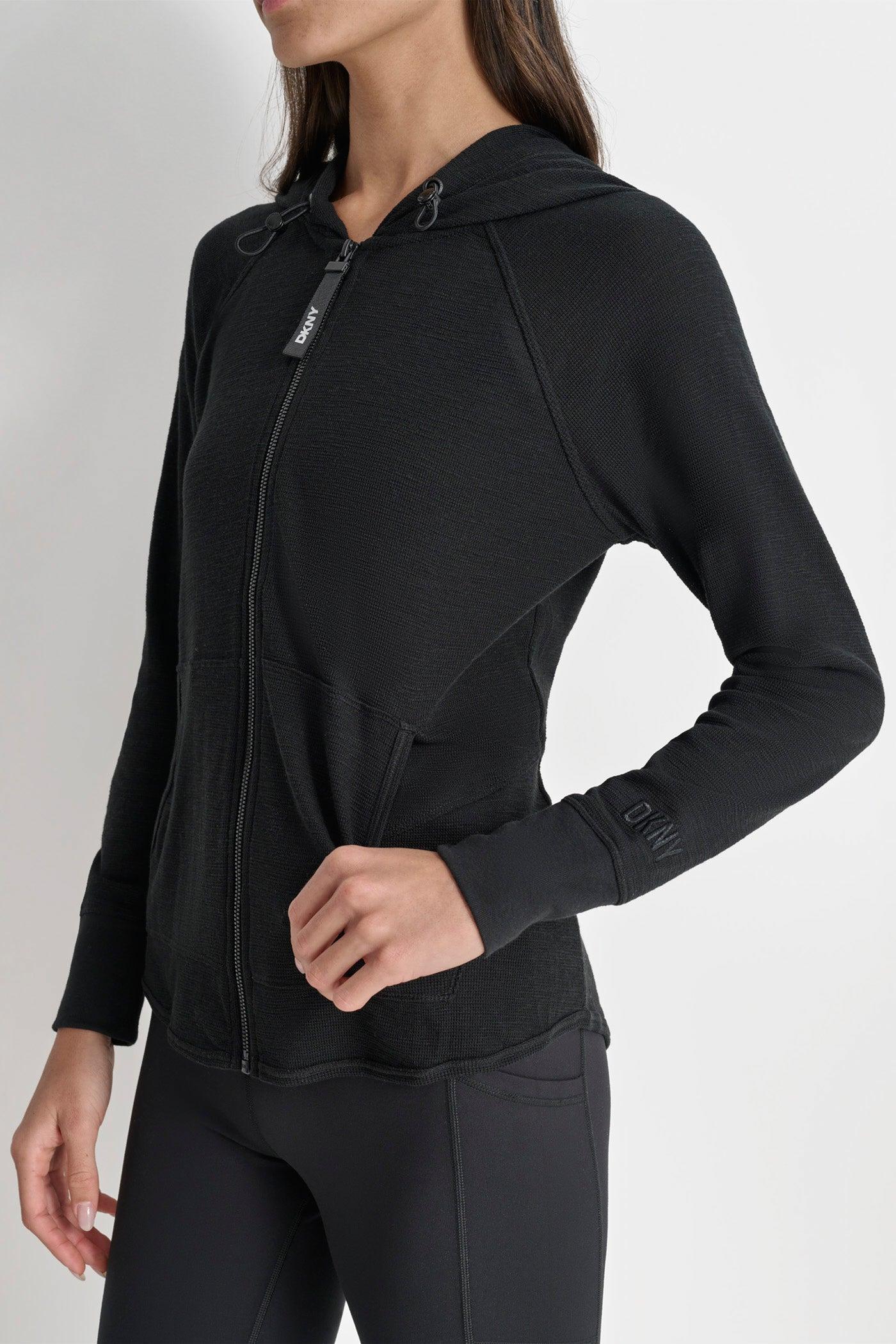 SLUB WAFFLE KNIT HOODIE Product Image