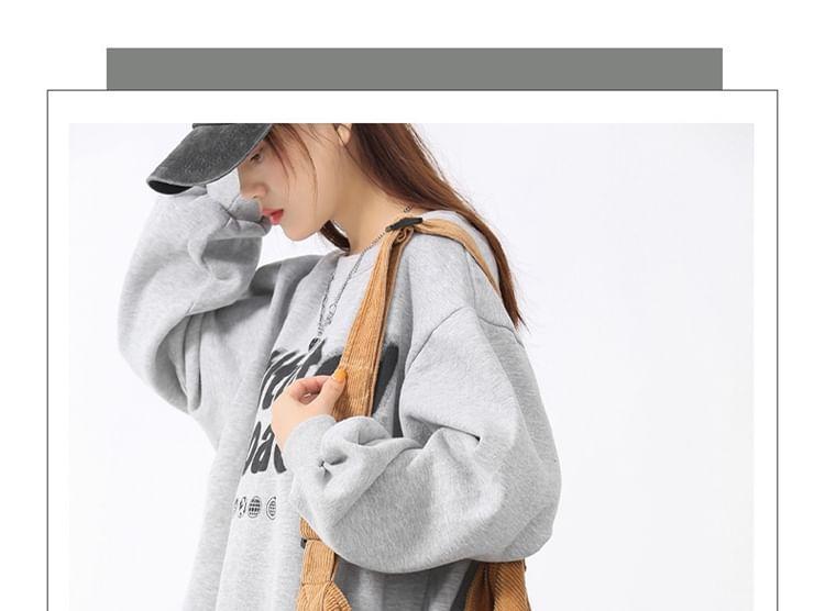 Plain Corduroy Crossbody Bag Product Image