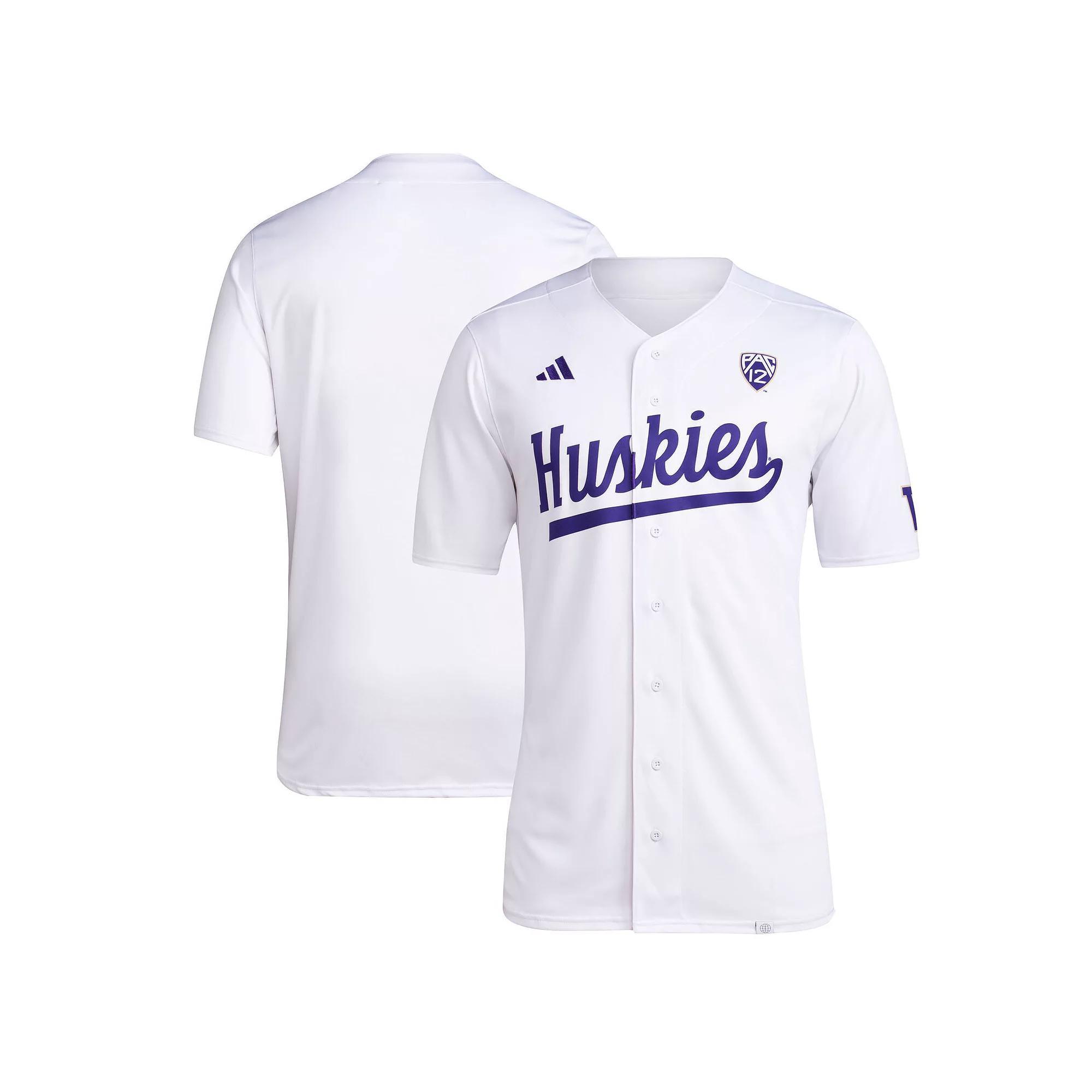 Mens adidas Washington Huskies Team Baseball Jersey Product Image