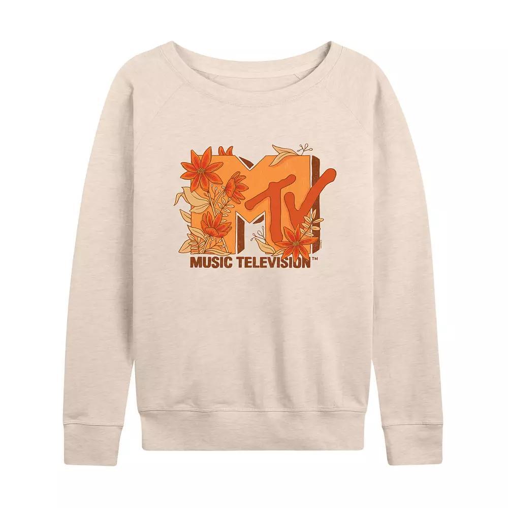 Womens MTV Fall Florals French Terry Long Sleeve Tee Product Image