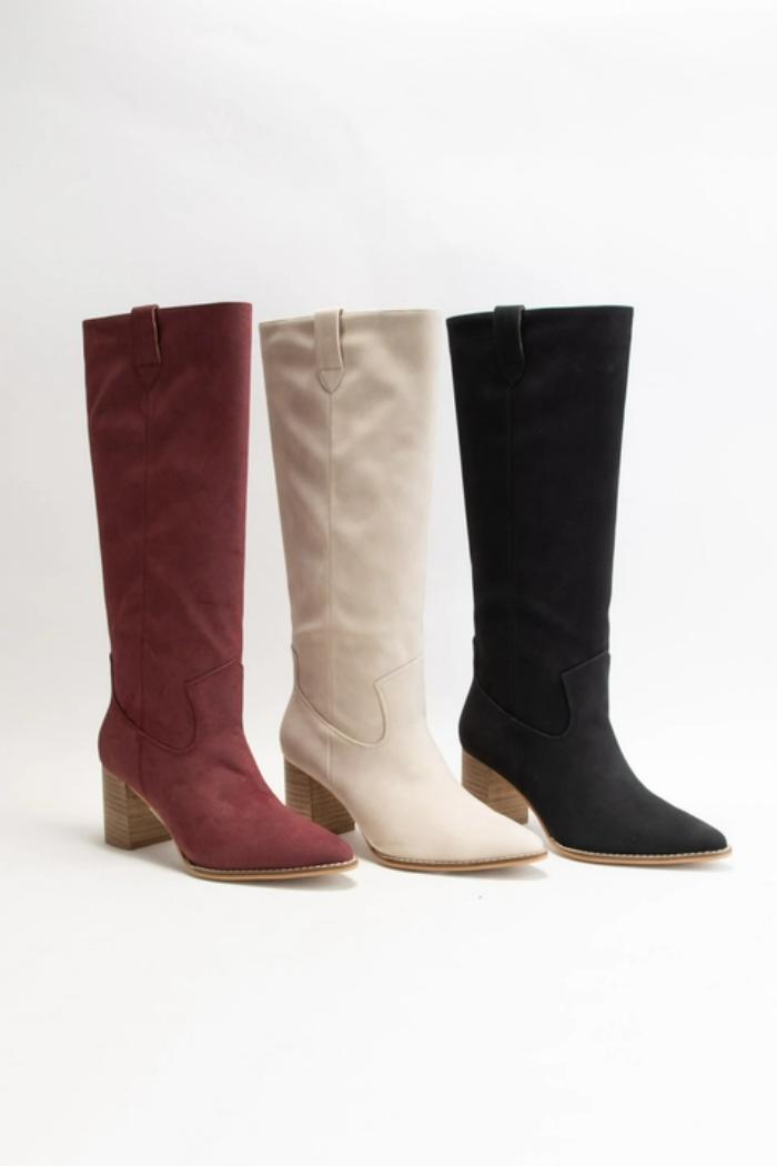 Ariana Mid Knee Length Cowboy Boot Product Image