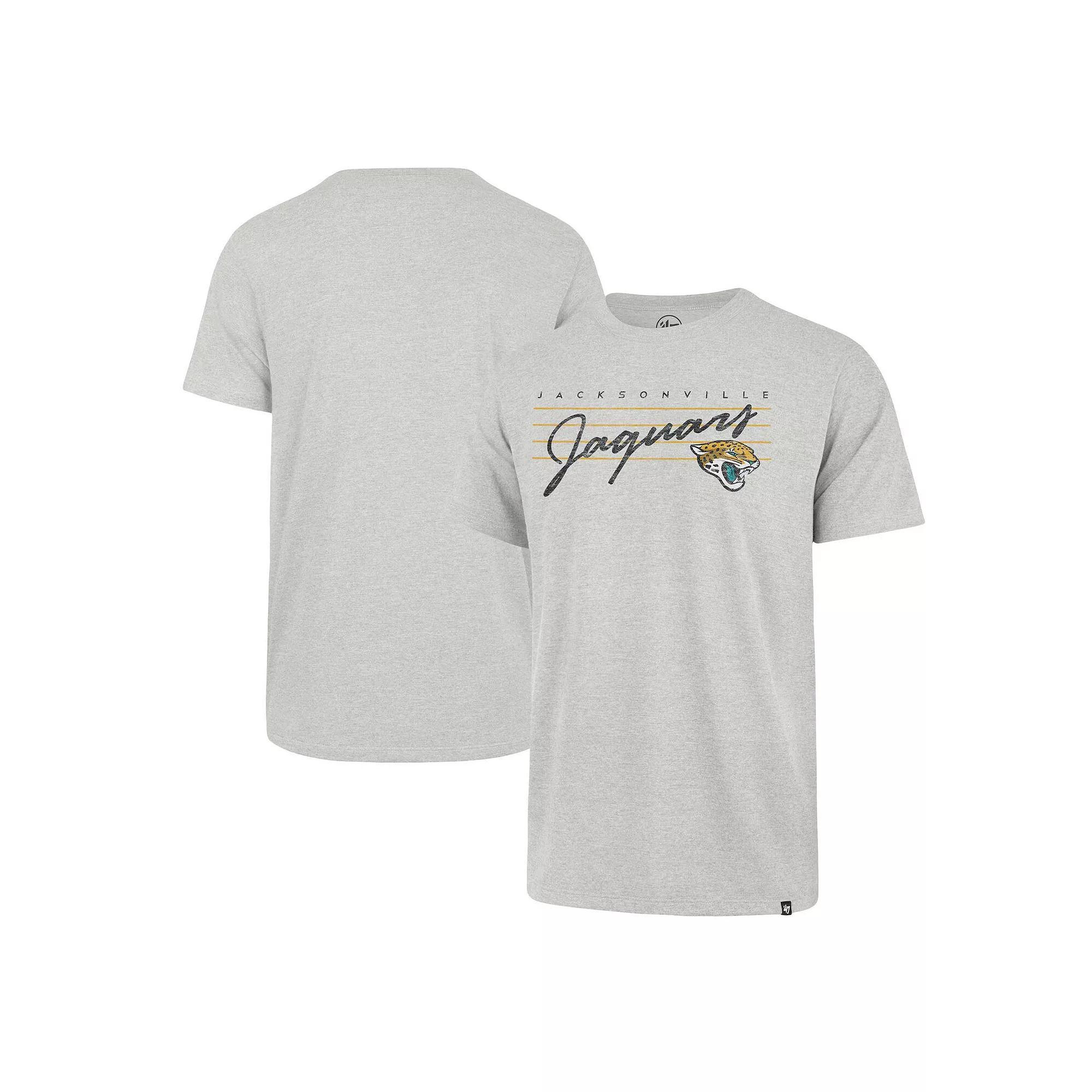 Men's '47 Gray Jacksonville Jaguars Downburst Franklin T-Shirt, Size: XL, Grey Product Image