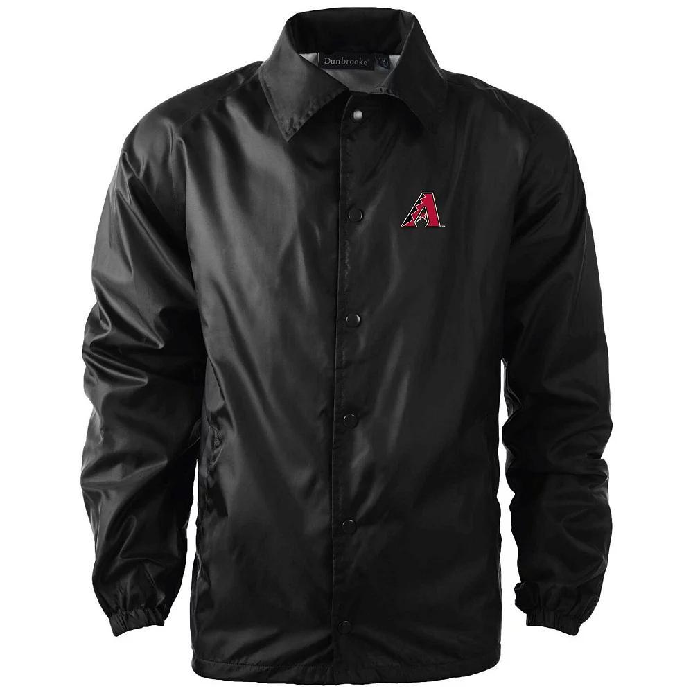 Mens Dunbrooke Pittsburgh Pirates Coachs Raglan Full-Snap Windbreaker Jacket Product Image
