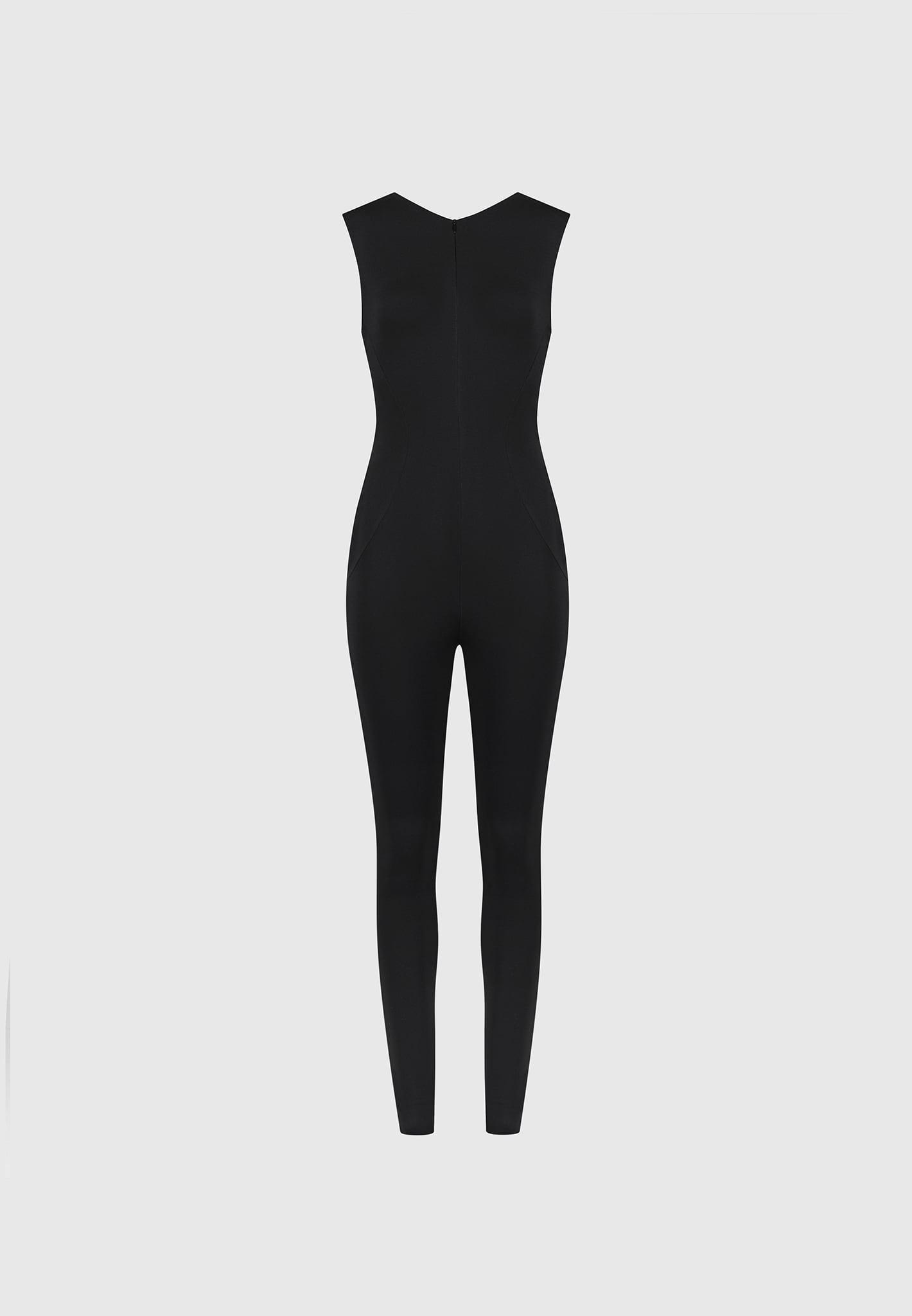 Éternelle Wide Shoulder Jumpsuit - Black Female Product Image