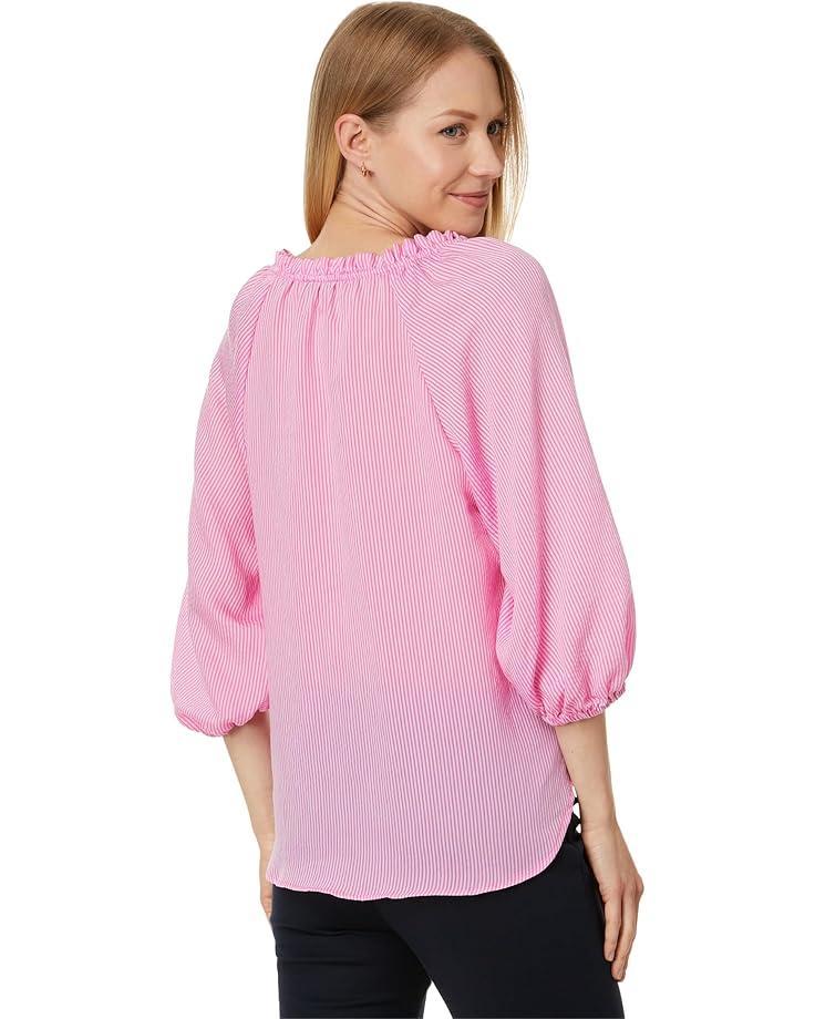 Mialeigh Elbow Sleeve Linen Top Product Image