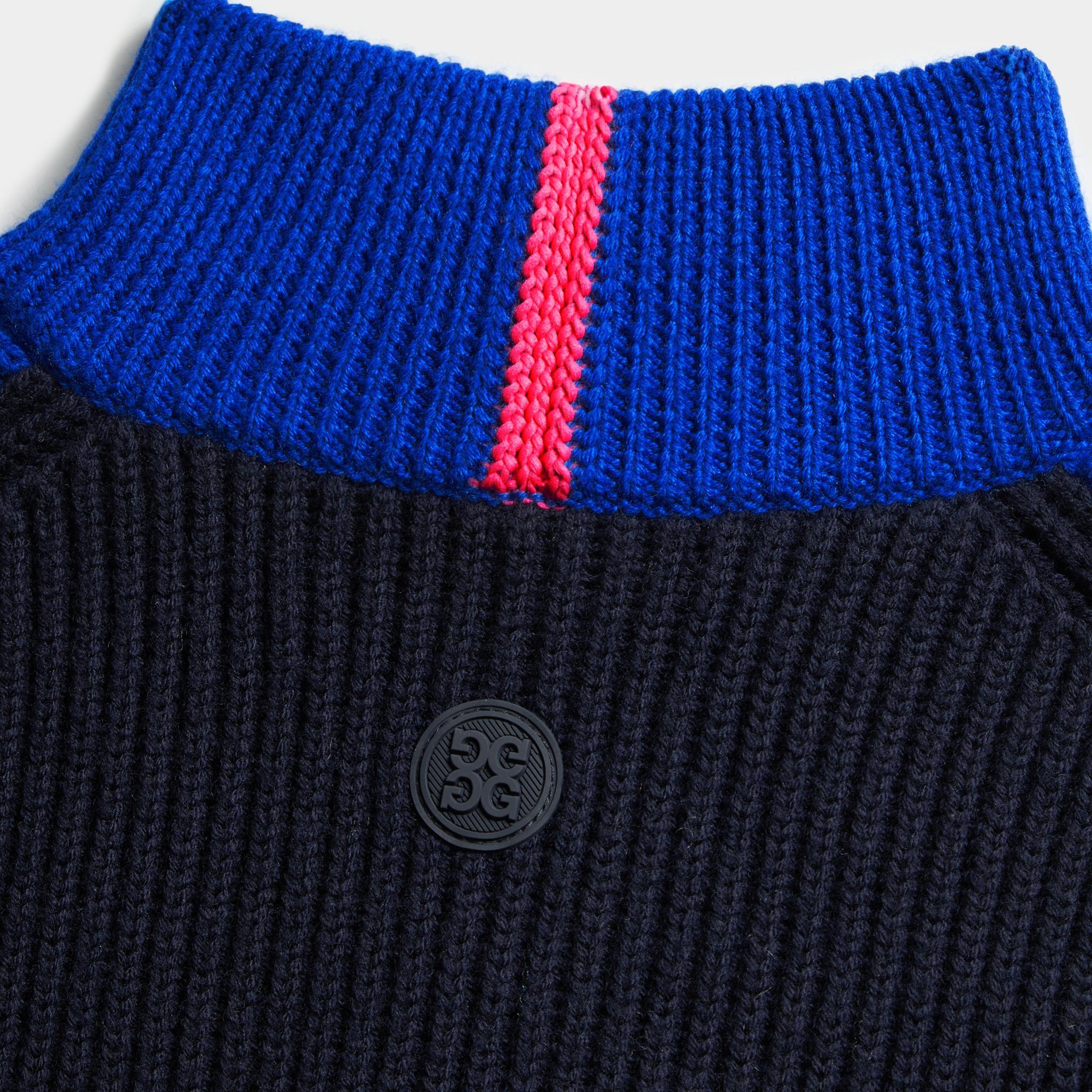 COLOURBLOCK MERINO WOOL FULL ZIP SWEATER JACKET Product Image