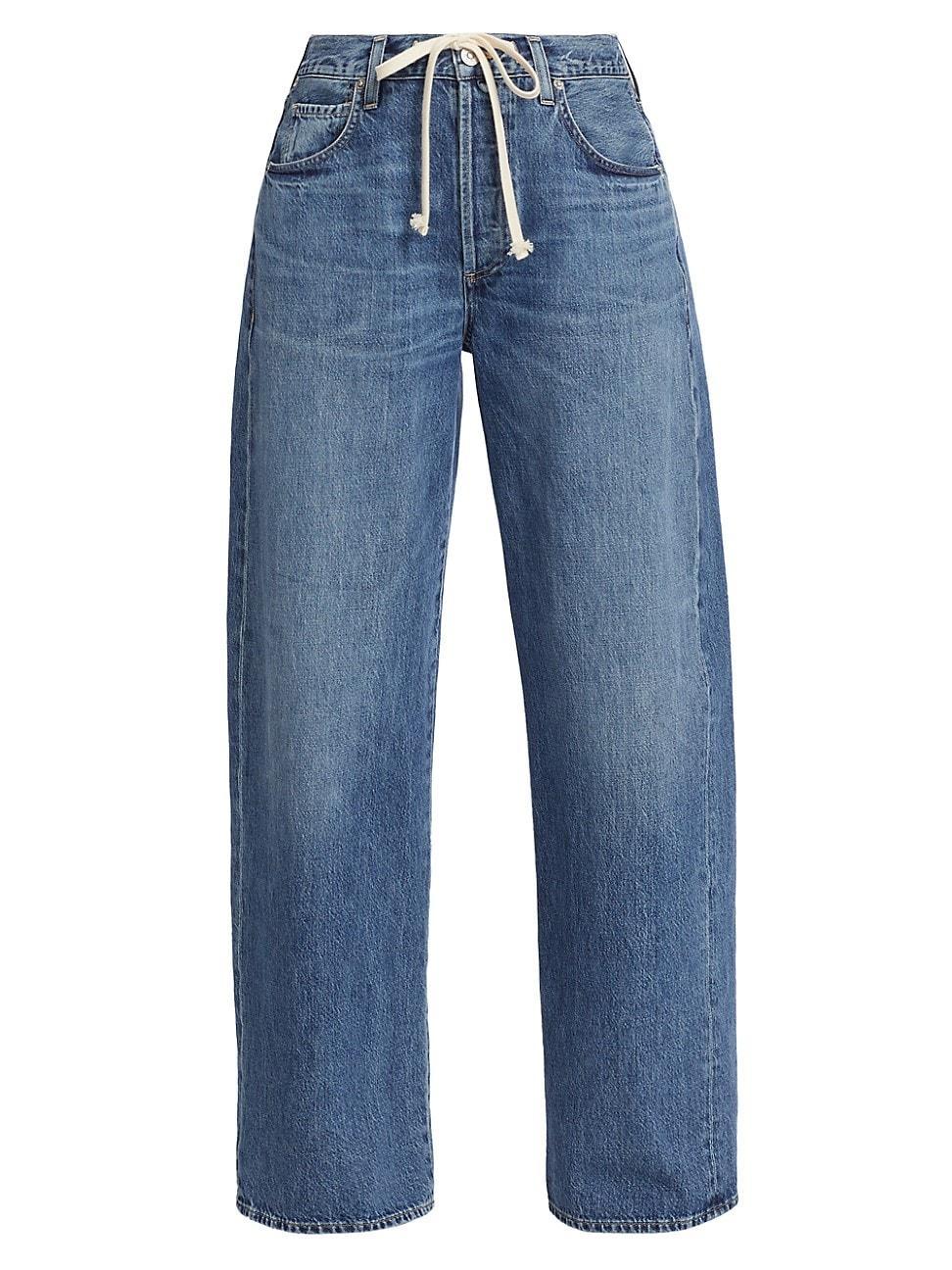 Citizens of Humanity Brynn Drawstring High Rise Wide Leg Jeans in Atlantis Product Image