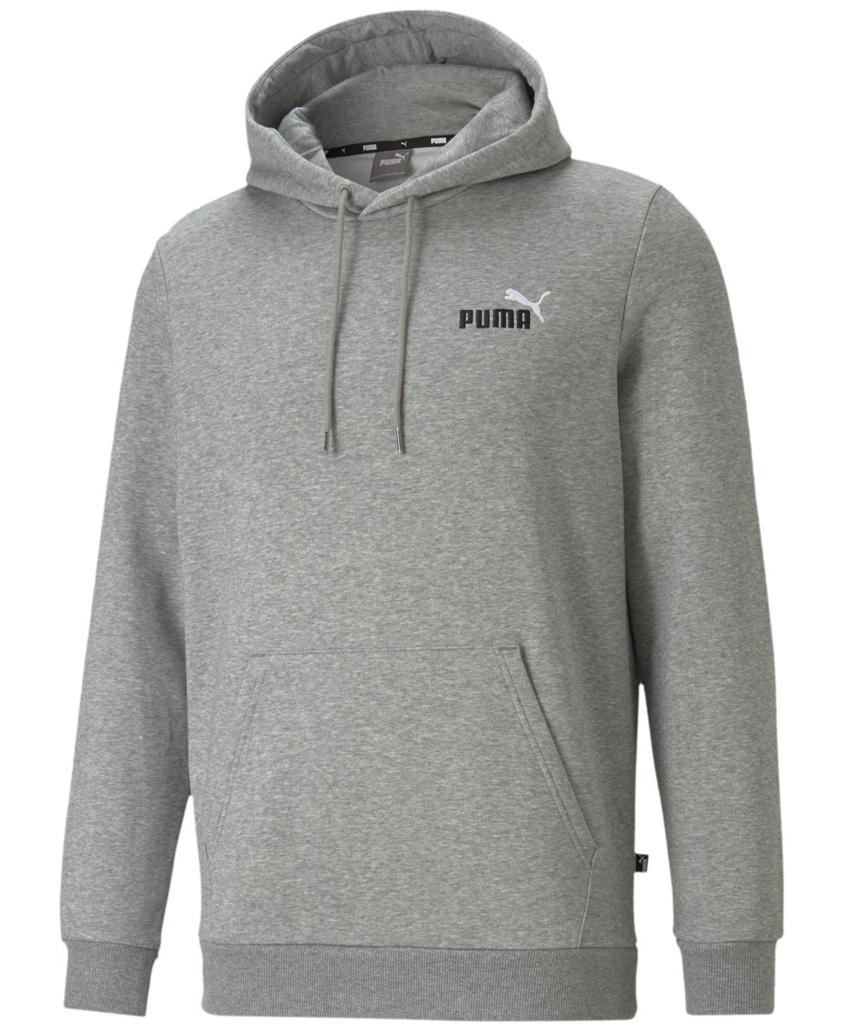 PUMA Mens Essential Small Logo Fleece Hoodie - Red/Black/White Product Image