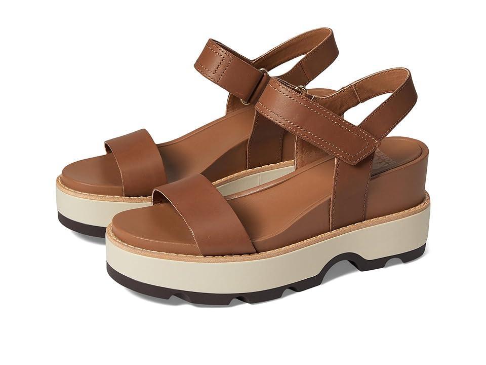 Sorel Womens Joanie Ivy Y Strap Platform Wedge Sandals Product Image