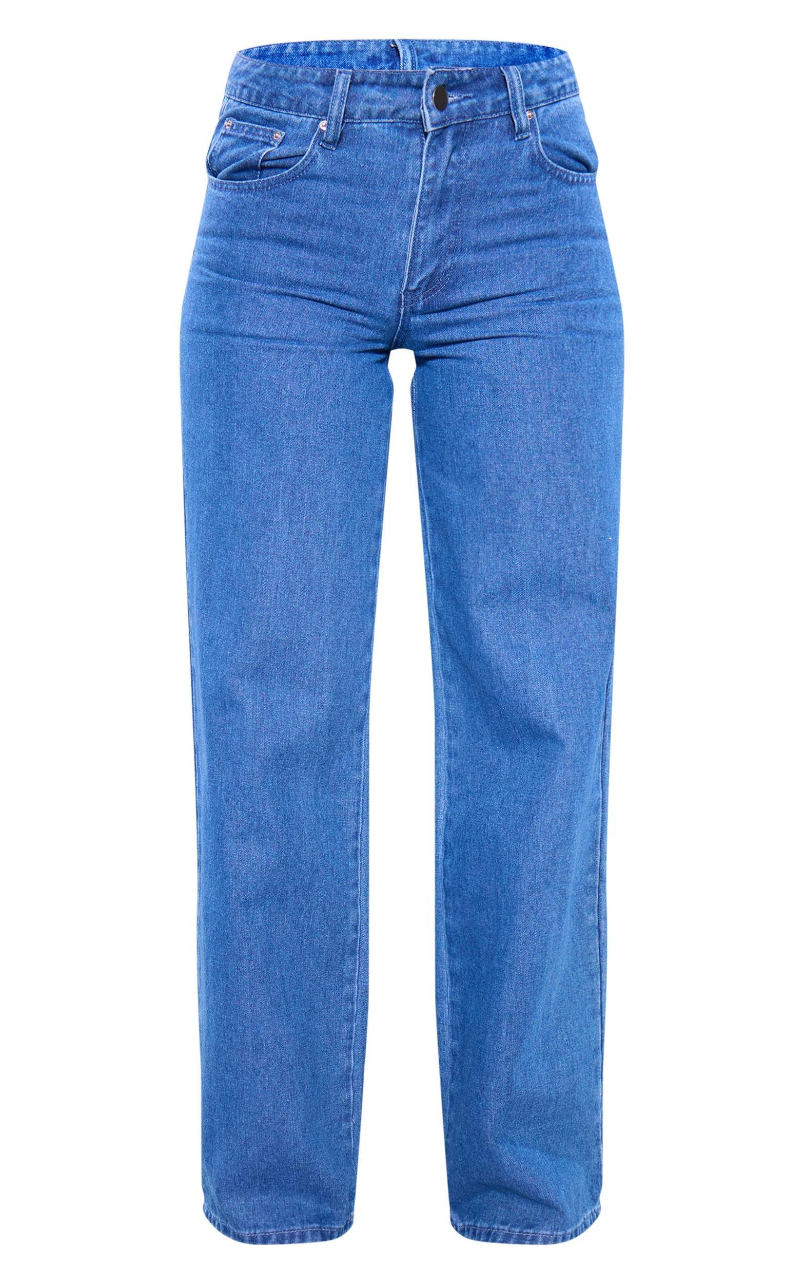 Tall Vintage Wash Low Rise Mom Jeans Product Image