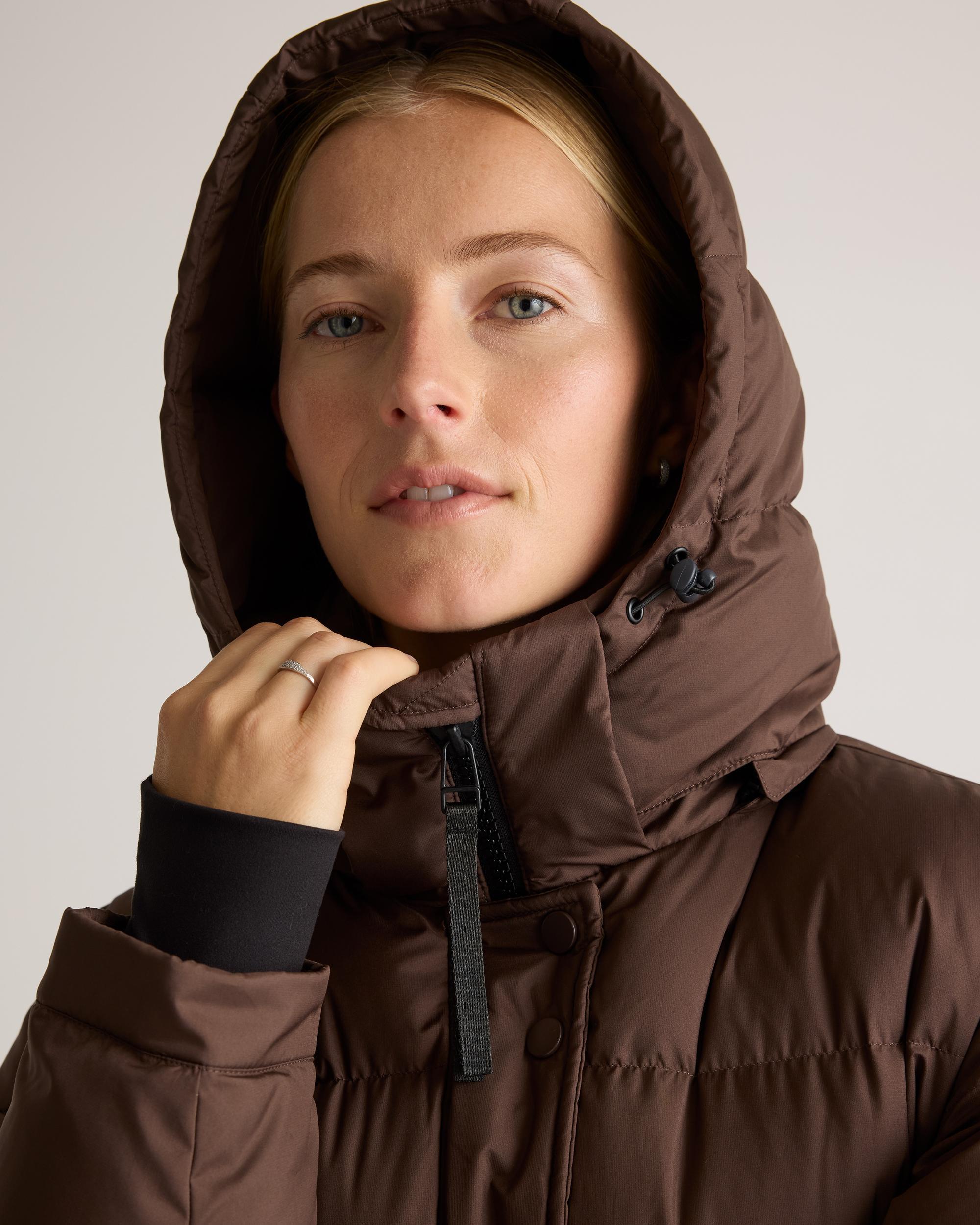 Quince | Women's Responsible Down Long Puffer Jacket Size XL, Recycled Polyester Product Image