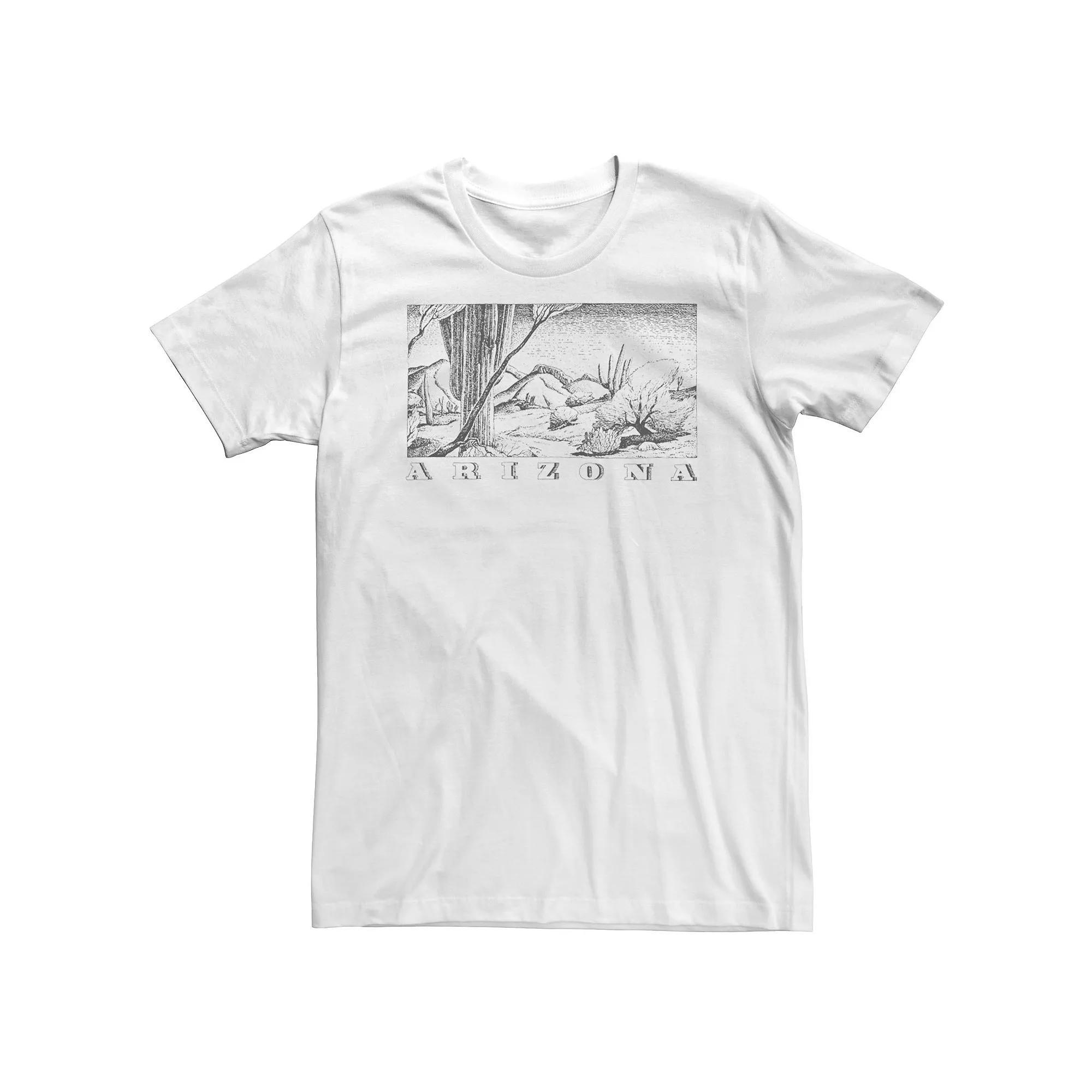 Big & Tall Fifth Sun Arizona Sketch Poster Tee, Mens Product Image