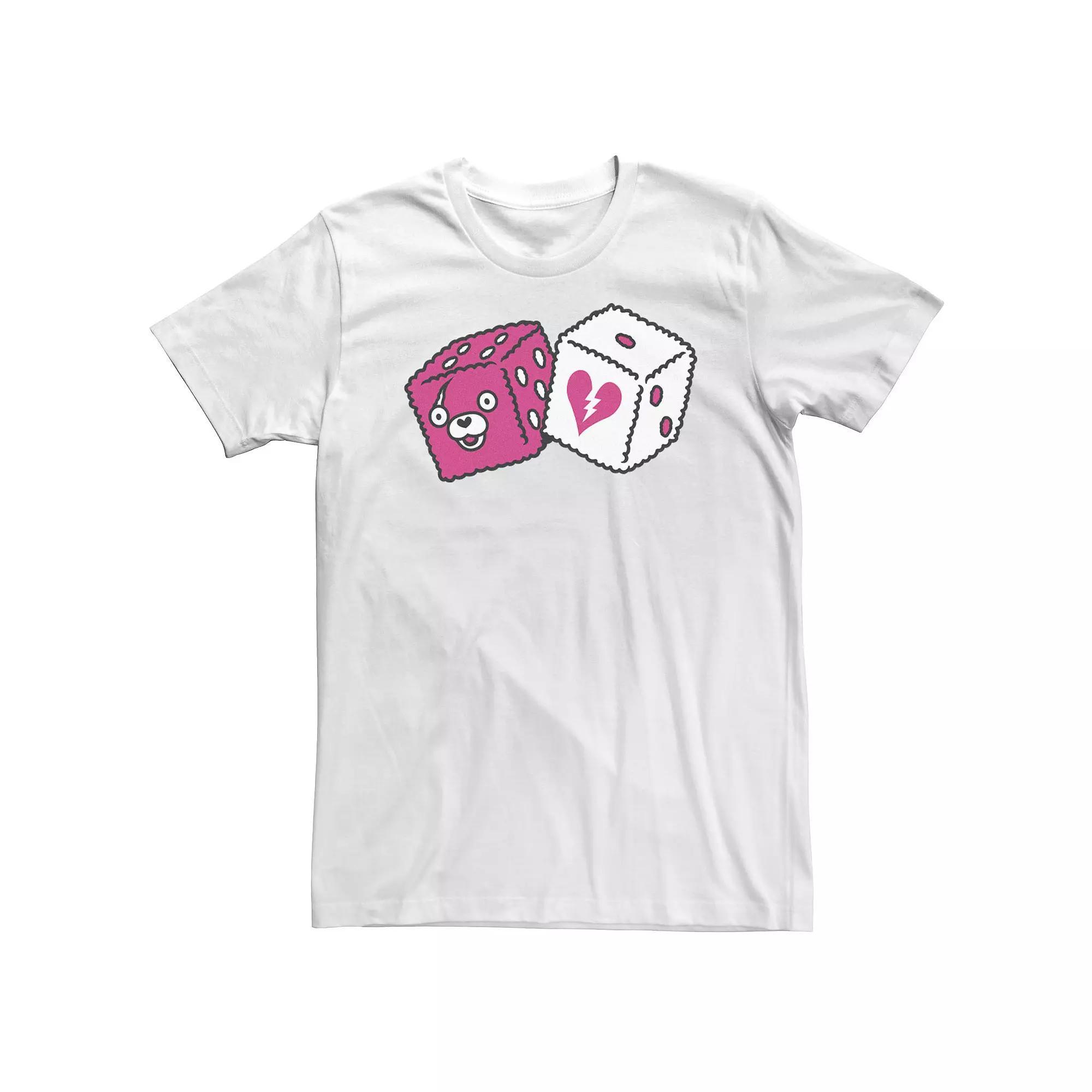 Big & Tall Fortnite Cuddle Dice Left Chest Love Tee, Men's, Size: 4XLT, White Product Image