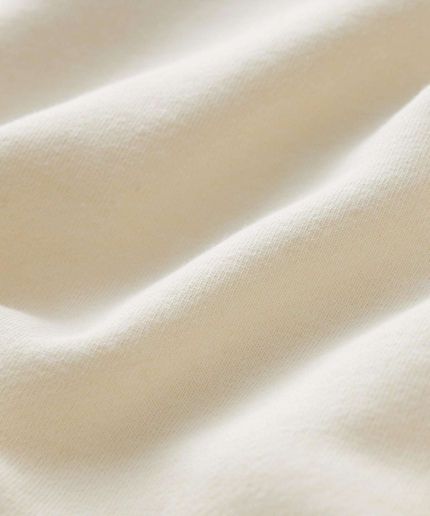 Cotton-Camelhair Fleece Hoodie in Vintage White Product Image