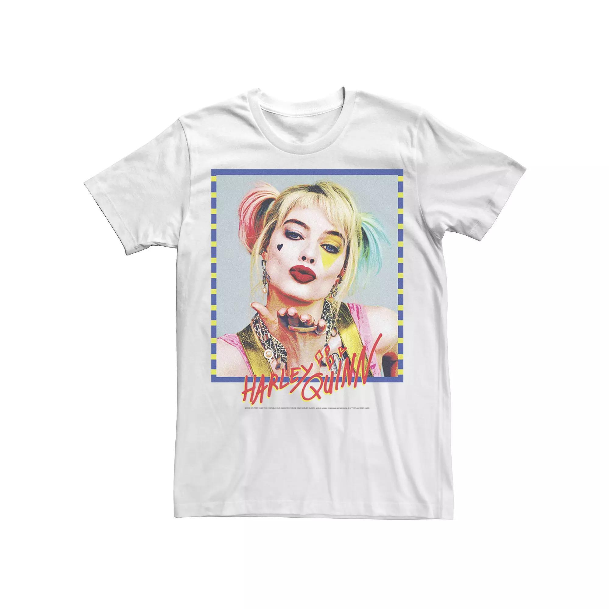 Men's Harley Quinn: Birds of Prey Poster Tee, Size: Medium, White Product Image