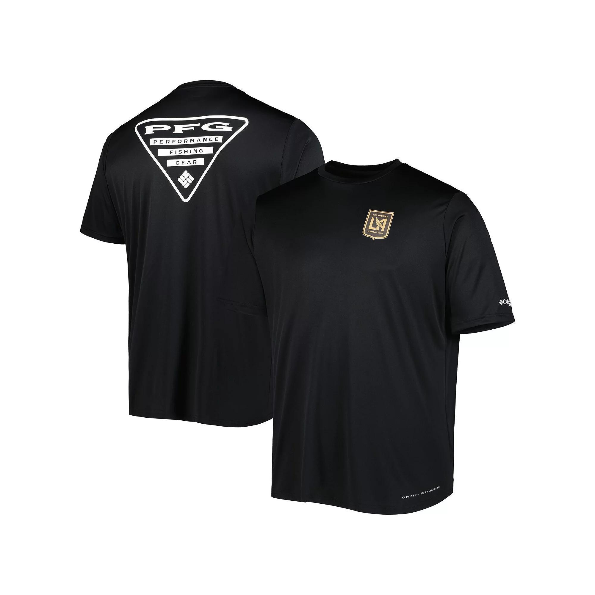 Mens Columbia Black LAFC Terminal Tackle Omni-Shade T-Shirt Product Image