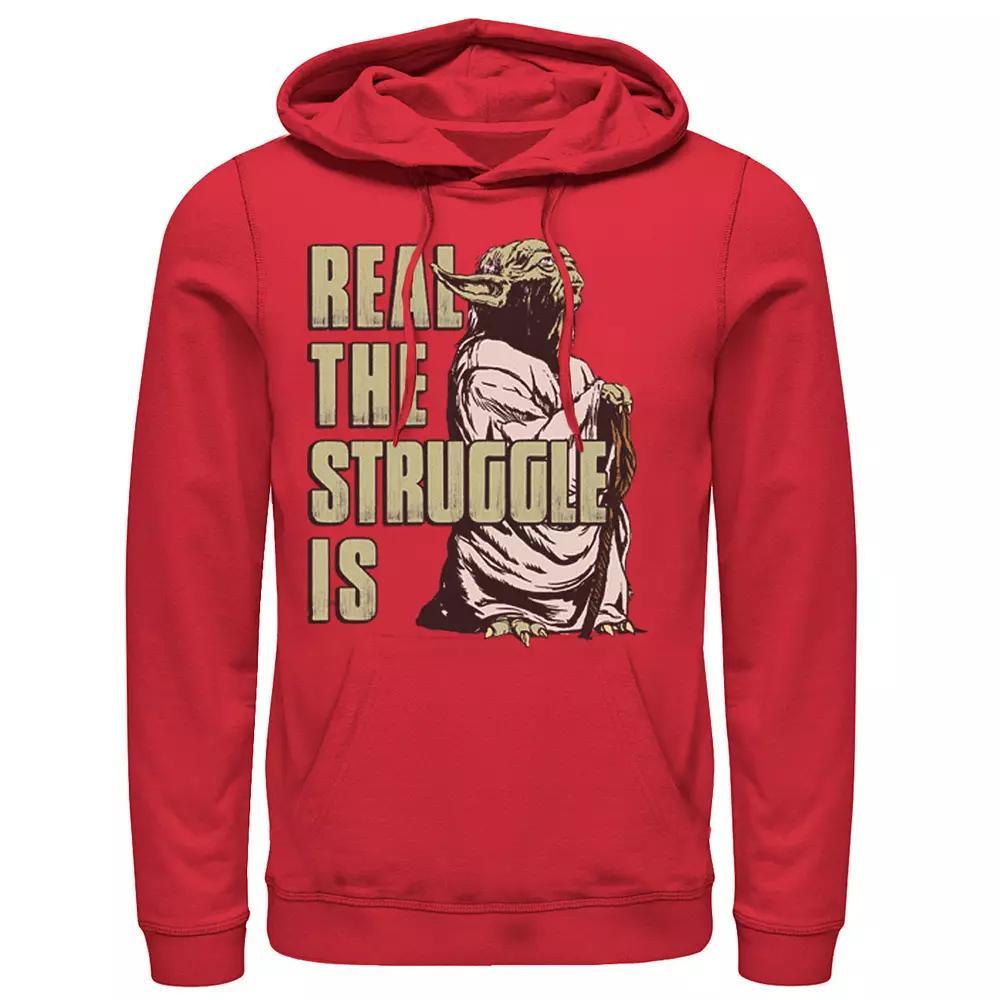 Men's Star Wars Yoda Real The Struggle Is Hoodie, Size: XXL, Royal Product Image