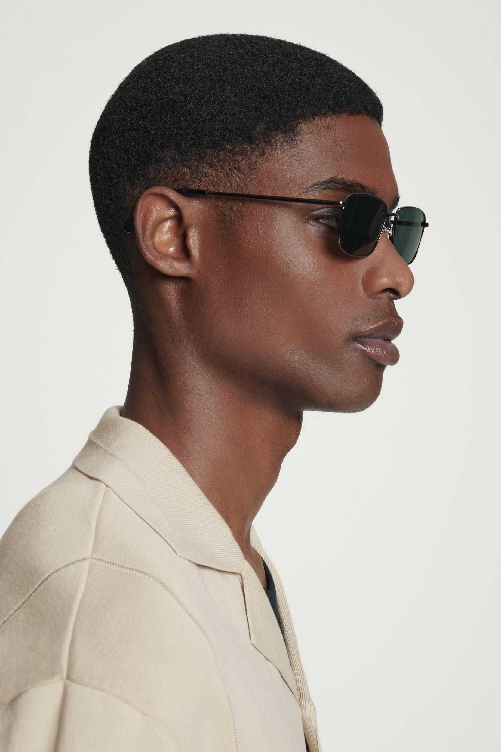 RECTANGLE WIRE-FRAME SUNGLASSES Product Image