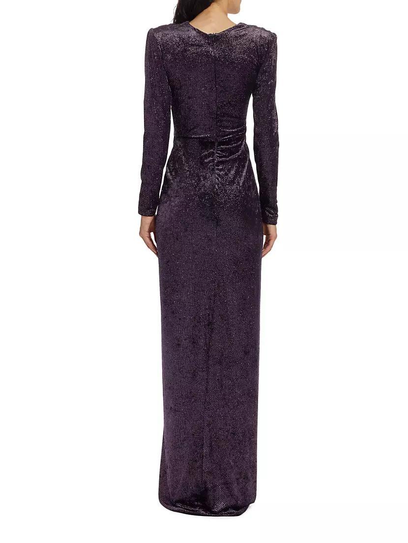 Mila Paillette Velvet Gown Product Image