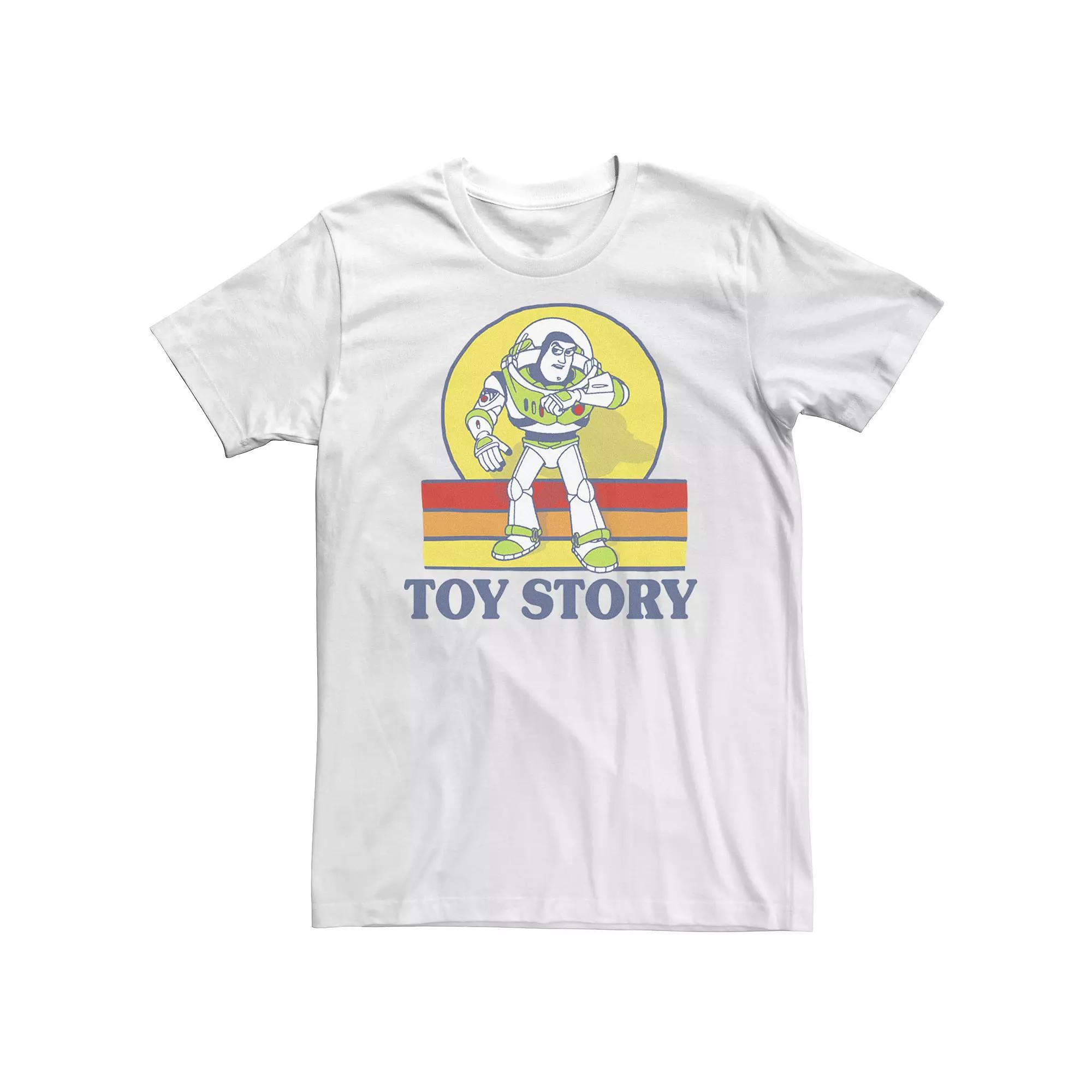Big & Tall Disney / Pixar Toy Story Buzz Lightyear Retro Portrait Logo Tee, Men's, Size: 4XL Tall, White Product Image