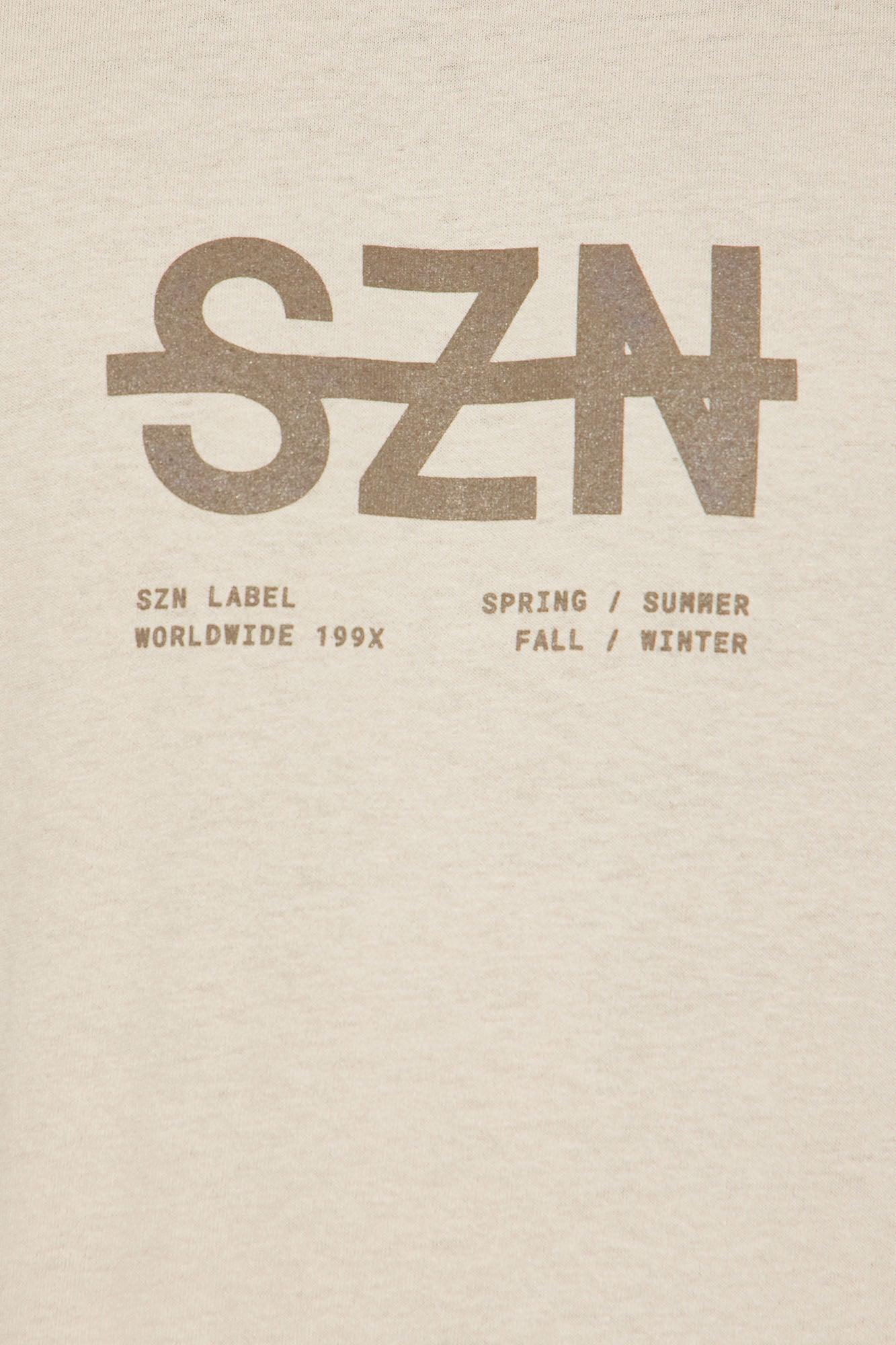 SZN Label Short Sleeve Tee - Khaki Product Image