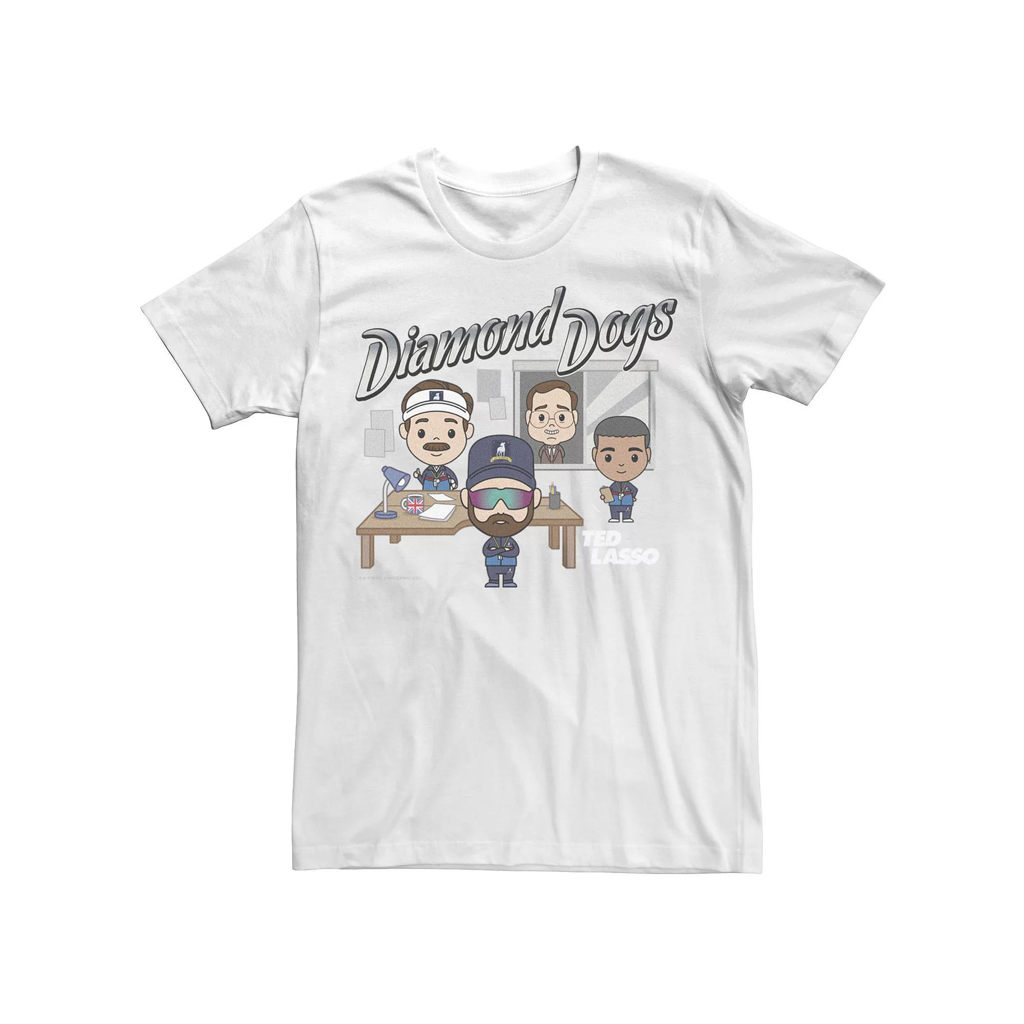 Men's Ted Lasso Diamond Dogs Office Graphic Tee, Size: Large, White Product Image
